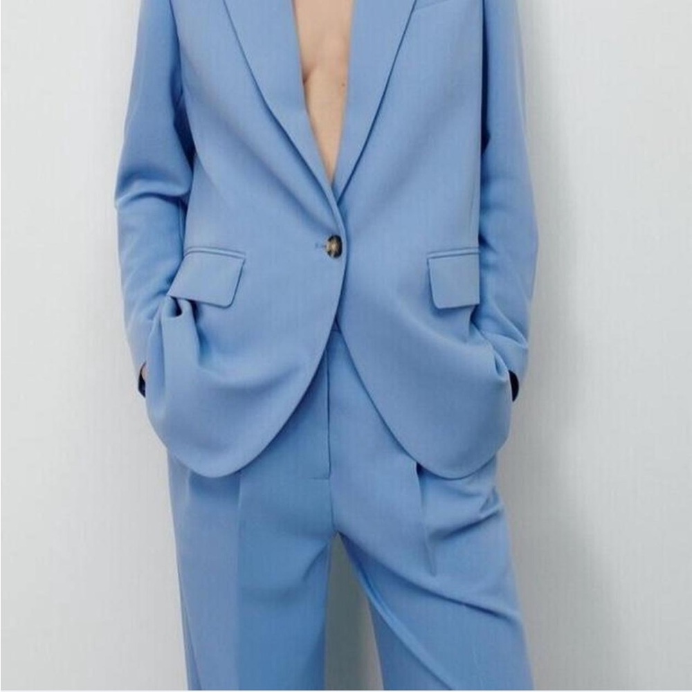 Zara Sky Blue Suit